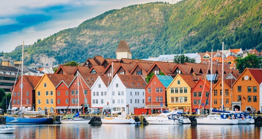 Hanseatic wharf in Bergen, Norway. UNESCO World Heritage Site
