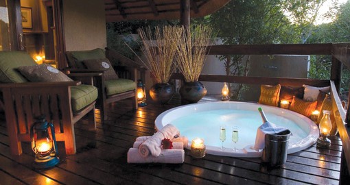 Experience tranquility while immersed in the wild at the luxurious Sabi Sabi Bush Lodge