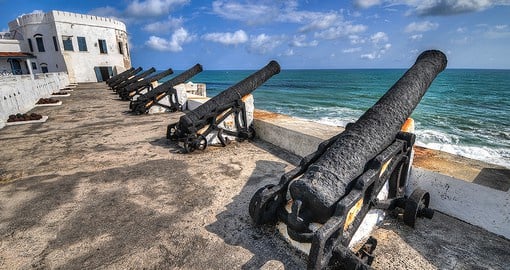 Constructed in 1653 by the Swedish Africa Company,  Cape Coast Castle is one of forty "slave castles"