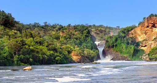 The waterfall on the Victoria Nile