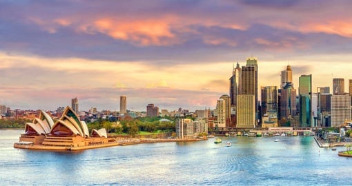 Australia's Sydney Opera House and Harbour Bridge