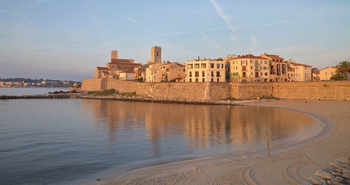 Sitting between Cannes and Nice, Antibes is known for its old town enclosed by 16th-century ramparts