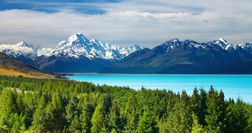 Explore Mount Cook and Pukaki Lake on your next New Zealand vacations.