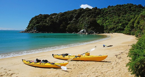 Visit the inviting beaches of Abel Tasman National Park