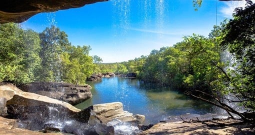 Visit the majestic Little Mertens Falls in the north Kimberly region on your next Australia vacations.