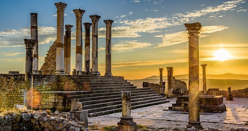 Visit the ruins of the 3rd century Berber City of Volubilis