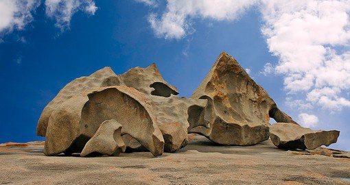 Enjoy remarkable Rocks against the sunset on Kangaroo Island on your next vacation to Australia.