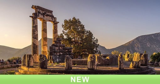 Delphi is the site of the temple of Apollo