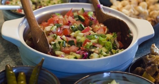 Bowl of classic Israeli salad