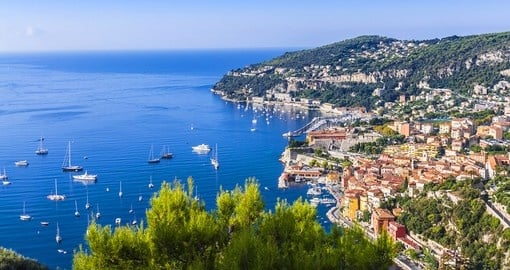 The city of Nice on the Mediterranean