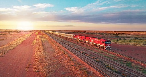 Experience The Ghan that is a tourism oriented passenger train service that operates between the northern and southern coasts of Australia