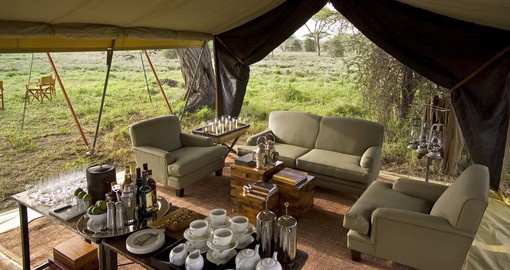 Experience the luxurious tented accommodation Serengeti National Park has to offer