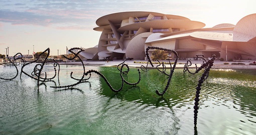 Learn more about Qatar's rich culture and history at the National Museum of Qatar