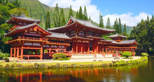 Visit the replica of the Byodo-in Temple in Japan, built to commemorate the first Japanese immigrants in Hawaii