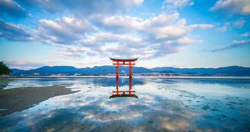 Experience the magic of the Itsukushima Shrine, popular for its floating appearance