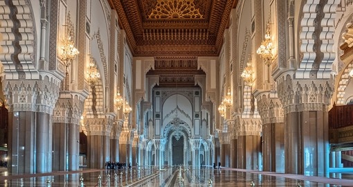 Hassan II mosque interior