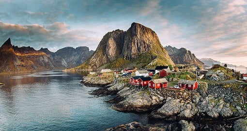 Norway’s coastline is rugged and famous for its fjords