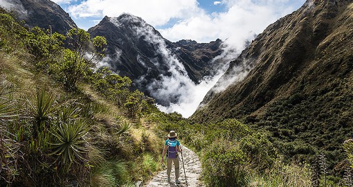 Rated as one of the top five world treks, the Inca Trail terminates at Machu Picchu