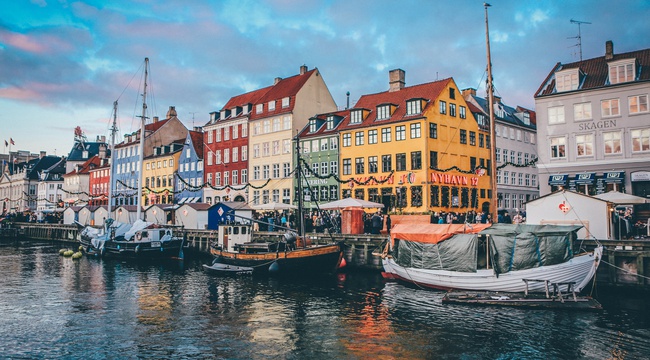 Harbour in Copenhagen, Denmark