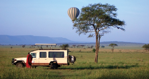 Hot Air Balloon over the Serengeti