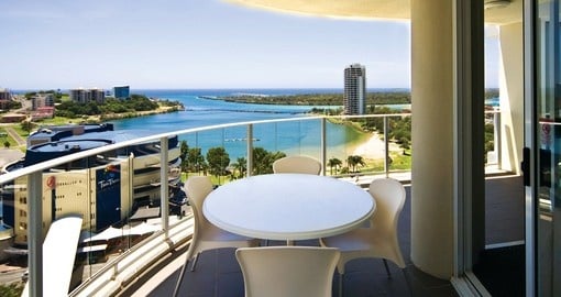 Balcony view, Outrigger Twin Towns, Gold Coast