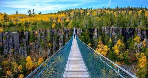 Suspension bridge in Thunder Bay