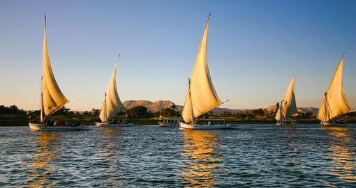 Felucca's on the Nile River are always a popular inclusion when you travel to Egypt
