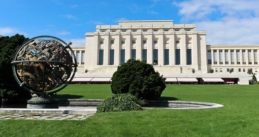 The United Nations - always a popular place to visit on all Switzerland vacations.
