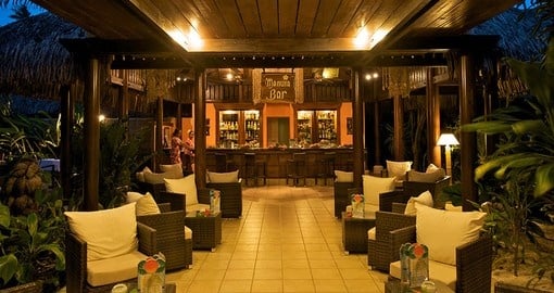 Indulge yourself at the Manura Bar on your trip to Bora Bora