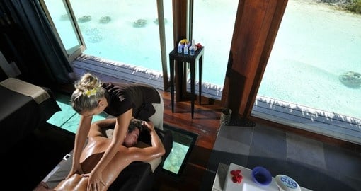 Pamper yourself with a visit to the spa on your trip to Tahiti