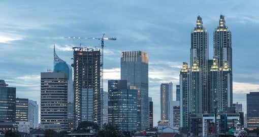 Jakarta cityscape around Jalan Thamrin