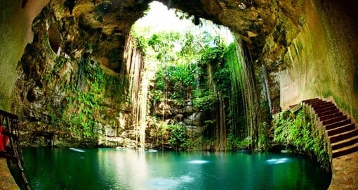 Visit a Mexican Cenote on your Mexico Tour