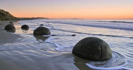 Moeraki boulders near Dunedin