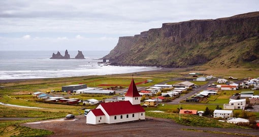 The southern most town in Iceland, Vic sits opposite Reynisfjara black sand beach