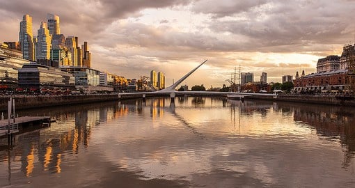 Puerto Madero is Buenos Aires redeveloped docklands area
