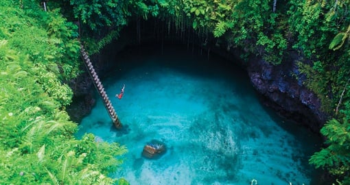 Swimming Hole Trench in Samoa