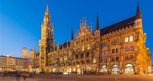 Include a visit to historic Marienplatz and Munich City Hall during your trip to Germany