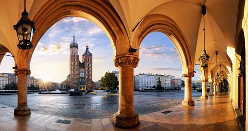 The one time capital of Poland, Krakow sits on the Vistula River