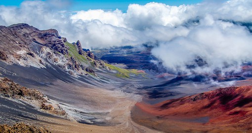 Journey into Haleakalā National Park to explore the outstanding volcanic landscape of the upper slopes of Haleakalā