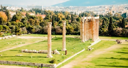 Visit the Temple of Zeus and learn about ancient Greek mythology on one of your Trips to Greece