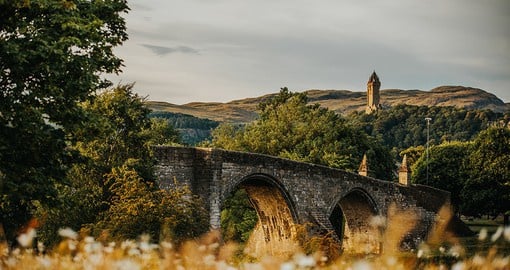 Hike through the medieval city of Stirling to visit the Wallace Monument, named for William Wallace