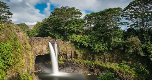 Search the skies for colour at Rainbow Falls, a powerful 80 foot waterfall surrounded by lush forest