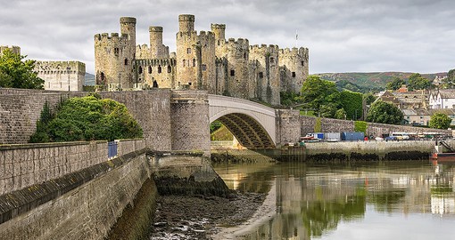 Built by Edward I, Conwy Castle contains a set of medieval royal apartments
