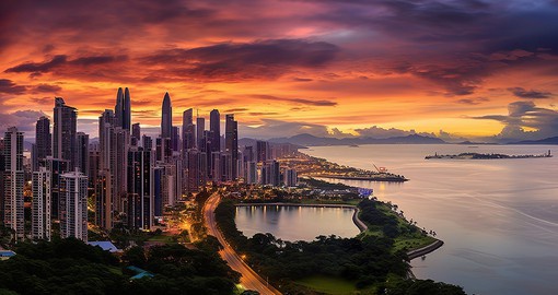 Panama City offers visitor a blend of modern skyscrapers and a walled colonial town