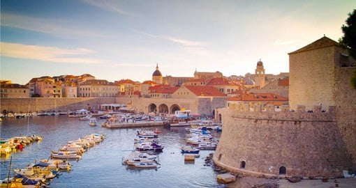 Enjoy the lovely harbour of Dubrovnik during the final stop on your Croatia tours