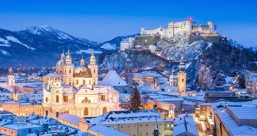 Salzburg city skyline