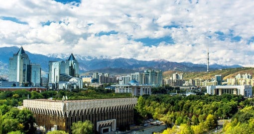 Almaty, set against the Zailiysky Alatau mountains, offers Cental Asia's best selection of shops, markets and restaurants