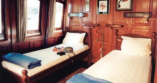 Double cabin onboard the Tucano