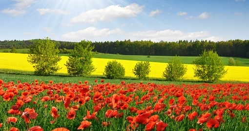 Spring landscape in the Czech Republic