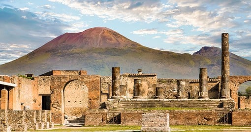 Step outside of Naples to tour the preserved history of Pompeii